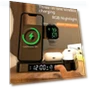 Thumbnail Three-in-One Wireless Charger with Multi-Function Clock — Chargers