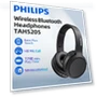 Thumbnail Wireless Bluetooth Headphones with Bass Plus Touch — Over-Ear Headphones, Philips