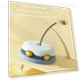 Превью Teasing Cats Toy Turntable With Spring Leaky Food Ball — Cat Playthings