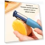 Thumbnail 2 in 1 Stainless Steel Peeler with Tungsten Steel Sharpener — Vegetable Peelers