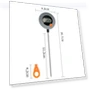 Thumbnail Electronic Thermometer with Large Screen Digital Display — Temperature Measurement Tools