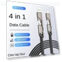 Thumbnail Flat Braided Anti-tangle Charger Cable — Charging Solutions