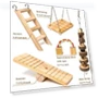 Thumbnail Hamster Seesaw Climbing Ladder Gnawing Teeth String Wooden Set Toy — Exercise Wheels