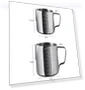 Превью Stainless Steel Tipped Flower Cup with Graduated Measuring Cup — Coffee Scoops
