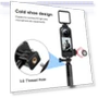 Превью Cold Shoe PC Plastic Protective Frame with Adapter Mount & Screw — Camera Brackets, PULUZ