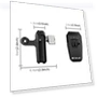 Thumbnail Motorcycle Windshield Clip Bracket Camera Mount — Camera Brackets, PULUZ