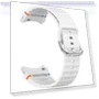 Превью Wavy Grain Stitched Silver Buckle Silicone Watch Band — Girls' Watch Straps, Samsung