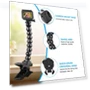 Превью Action Sports Cameras Jaws Flex Clamp Mount with Phone Clamp — Mounts & Clamps, PULUZ
