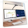 Превью Gooseneck Tube LED Fill Light Double Head Clip Desk Lamp — Study & Desk Lighting, PULUZ