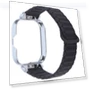 Thumbnail Metal Silver Frame Integrated I-shaped Magnetic Silicone Watch Band — Watch Accessories, Redmi