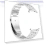 Thumbnail Three Beads Stainless Steel Metal Watch Band — Watch Accessories, Samsung