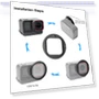 Превью UV Lens Filter Adapter Ring with Lens Cover — Filter Sets, PULUZ