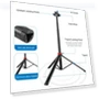 Thumbnail Aluminum Alloy Broadcast Fill Light Bracket Telescopic Tripod — Camera Supports, PULUZ