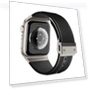 Превью Vertical Texture Titanium Buckle Elastic Silicone Watch Band — Watch Accessories