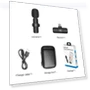 Thumbnail Wireless Lavalier Noise Reduction Reverb Microphone — Wireless Systems, PULUZ