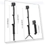 Thumbnail 3-Way Grip Foldable Tripod Selfie-stick Extension Monopod — Steady Shots, PULUZ