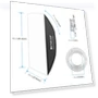 Thumbnail Rectangle Speedlite Softbox with Bowens Mount Diffuser — Soft Boxes, PULUZ