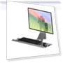 Industrial Equipment Cabinet Wall Mount All-In-One Stand with Mouse Keyboard Bracket — Monitor Stands