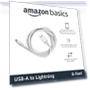 Thumbnail USB-A to Lightning Charger Cable — Chargers & Cables, Amazon Basics