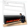 Thumbnail Electric Fireplace Insert — Electric Heating Solutions, CharaVector