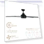 Thumbnail Smart 5-Blade Ceiling Fan with LED Light Kit — Ceiling Fan Wall Controls, East Grove Home