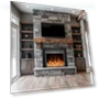 Превью Electric Fireplace Insert with Metal Trim Kit — Tabletop Fireplaces, Kentsky