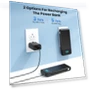 Thumbnail Portable Charger with Built-in Cables and Wall Plug — Charging Solutions, Dongguan Haoxun Electronic Technology Co., Ltd
