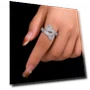 Thumbnail Adjustable Heart Ring with Baguette CZ — Girls' Rings, LuluMel