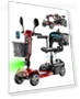 Thumbnail Foldable Electric Mobility Scooter — Mobility Scooters, LODSTUN