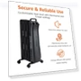Thumbnail Portable Radiator Heater with 7 Oil-Filled Fins — Heater Spare Components, Amazon Basics
