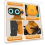 Thumbnail Remote Control Robot Toy with LED Eyes & Flexible Arms — Interactive Figures & Robots, KaeKid