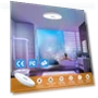 Thumbnail Smart Waterproof LED Flush Mount Ceiling Light Fixture with Bluetooth Speaker — Overhead Lighting, ASALL