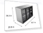 Превью 3 Door Back Bar Cooler Counter Height Glass Door Refrigerator — Drink Coolers, KoolMore