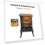 Thumbnail Electric Fireplace Space Heater with Flame Effect — Portable Heating Solutions, EZ-HEAT