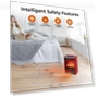 Thumbnail Electric Mini Fireplace Space Heater — Portable Heating Solutions, Comfort Zone