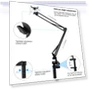 Thumbnail Live Broadcast Desktop Articulating Arm Holder with Phone Clamp — Vehicle Phone Holders, PULUZ