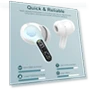 Thumbnail Wireless Earbuds with ENC Noise Cancelling Mic — Bluetooth Headsets, BESNOOW