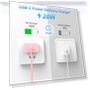 Thumbnail 20W USB C Wall Charger with 3Pack 10FT USB C to C Cable — Cables, Dayaoncy