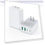 Thumbnail 40W 4-Port Foldable USB C Wall Charger — Chargers, Qwinjwin