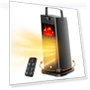 Превью Portable Space Heater with Fireplace Flame Effect — Portable Heating Solutions, BJOP