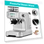 Thumbnail Professional Espresso Machine with Grinder and Milk Frother — Coffee & Espresso Combos, CASABREWS