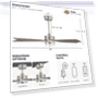 Thumbnail Smart Ceiling Fan with Lights — Ceiling Fan Wall Controls, WINGBO
