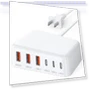Thumbnail 100W GaN 6 Port PD USB C QC USB A Wall Charger Adapter Plug Cube — Power Hubs, BOVICAS