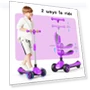 Превью Adjustable Height Kids Kick Scooter with Removable Seat — Balance Bikes, EVLIQUIL