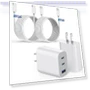 Превью Fast Charging 3-Port USB C Charger Block with 10FT Cable — Chargers & Adapters, Shenzhen Jiaxingyuan Technology Co., Ltd.