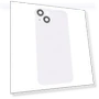Thumbnail Glass Battery Back Cover with Flash Bracket + Wireless Charging Module — Back Covers