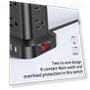 Превью Surge Protector Power Strip Tower with USB Ports — Power Solutions & Surge Protection, SMALLRT