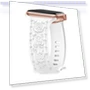 8-shaped Buckle Rose Embossed Silicone Watch Band — Bands, Kalebol