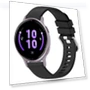 Thumbnail Liquid Glossy Silver Buckle Silicone Watch Band — Fitness Bands, Garmin