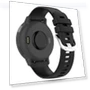 Thumbnail Liquid Glossy Silver Buckle Silicone Watch Band — Fitness Bands, Garmin